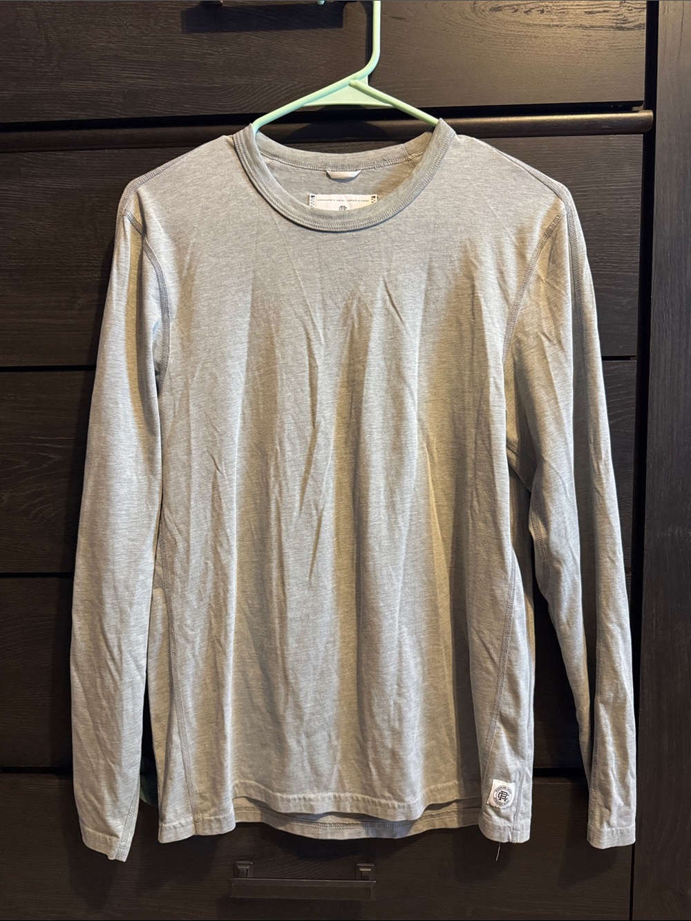 Reigning Champ Heather Gray Long-Sleeve Crewneck